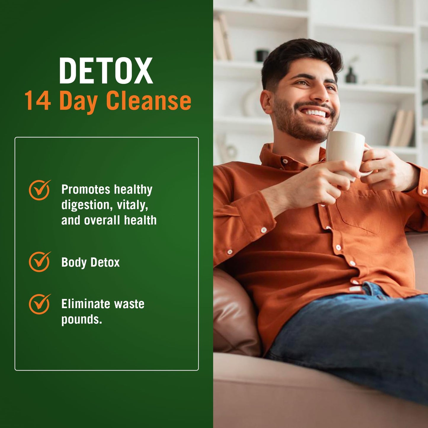 Century Systems The Cleaner Detox, Powerful 14-Day Complete Internal Cleansing Formula for Men, Support Digestive Health, 104 Vegetarian Capsules (Two 7 Day treatments)