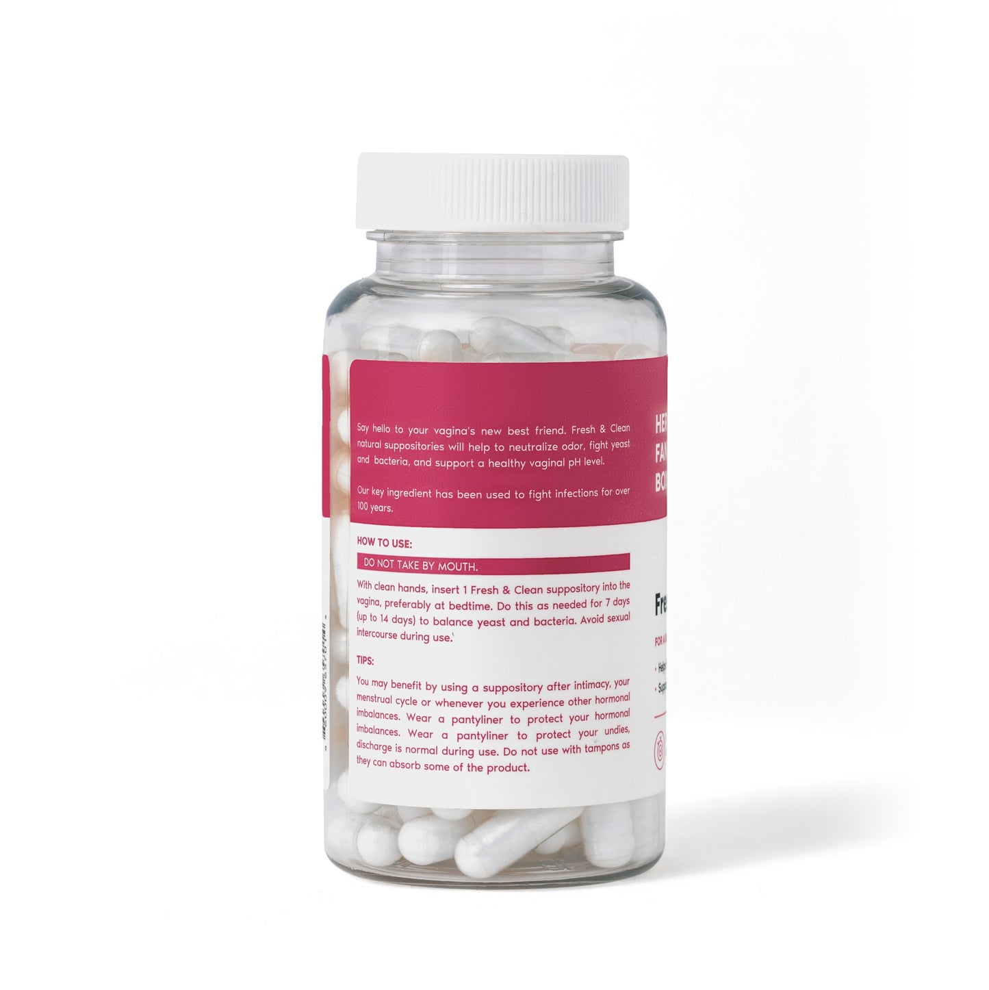 Her Fantasy Box | Fresh & Clean pH Restore Vaginal Suppositories - Natural Vaginal Health Support for pH Balance, Odor Control, and Comfort