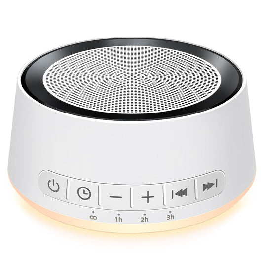 Sound Machine White Noise Machine with 30 Soothing Sounds 12 Colors Night Light Sleep Machine for Baby Kids Adults Brown Nosie Machine with 32 Volume Levels for Office Home Travel