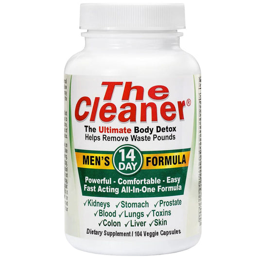 Century Systems The Cleaner Detox, Powerful 14-Day Complete Internal Cleansing Formula for Men, Support Digestive Health, 104 Vegetarian Capsules (Two 7 Day treatments)