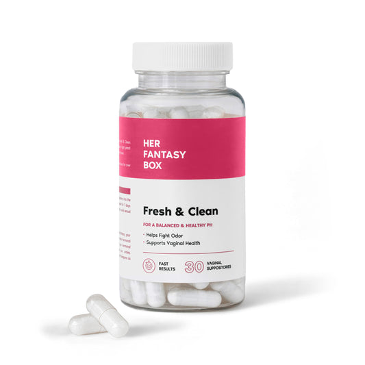 Her Fantasy Box | Fresh & Clean pH Restore Vaginal Suppositories - Natural Vaginal Health Support for pH Balance, Odor Control, and Comfort