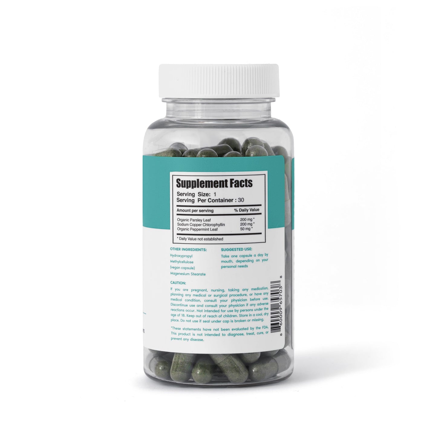 Her Fantasy Box | Body Magic Chlorophyll Capsules - 30 Vegan Capsules for Detox, Digestion, Gut Health, Skin Support, and Oily Skin - Natural Energy Booster (200 mg) (100mg) (200mg)