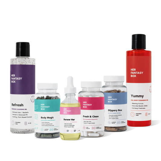 Her Fantasy Box | The Balance Bundle: Complete Feminine Hygiene Self-Care Products for Freshness & Comfort