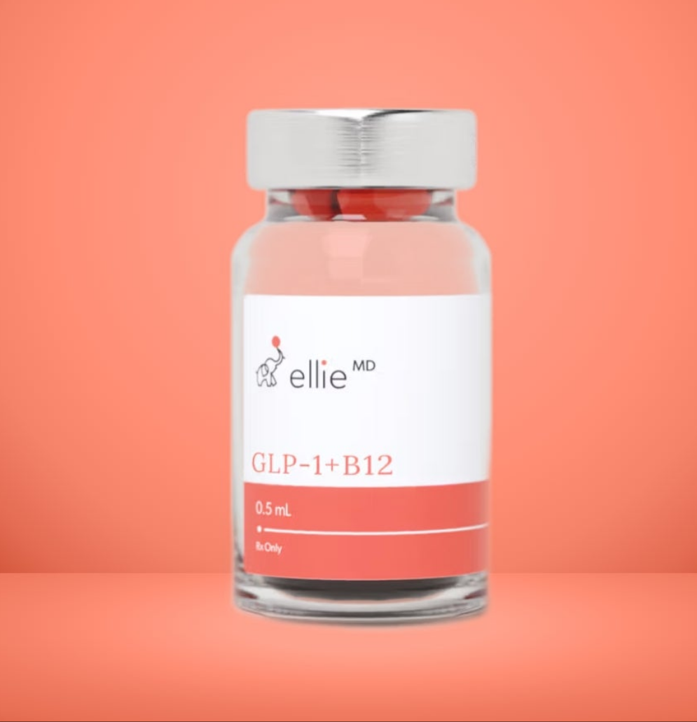 GLP-1 + B12 Injection                                        supports weight loss and enhances metabolic health by regulating appetite, controlling blood sugar levels, and improving overall metabolic function.