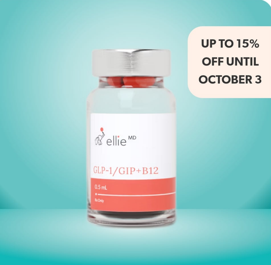 GLP-1/GIP + B12 Injection                           supports weight loss and improves metabolic health. This dual-action treatment targets both the (GIP) and (GLP-1) receptors.